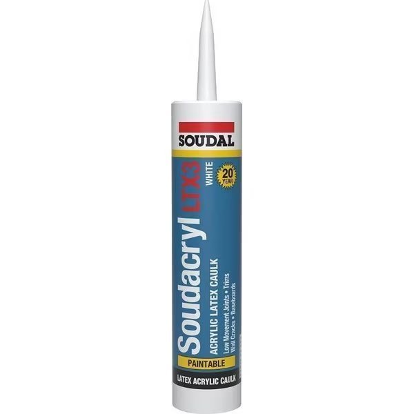 5823513 Acrylic Latex Caulk, 101 oz, Soudal, Mfr#: 146729
