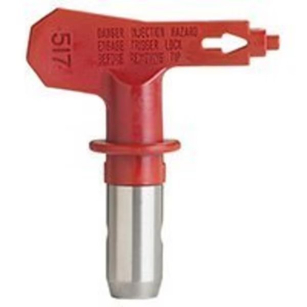 Wagner 662-517 Paint Sprayer Tip, 0.017 in Tip, Tungsten Carbide, Red, Wagner Spray Tech, Mfr#: 662-517