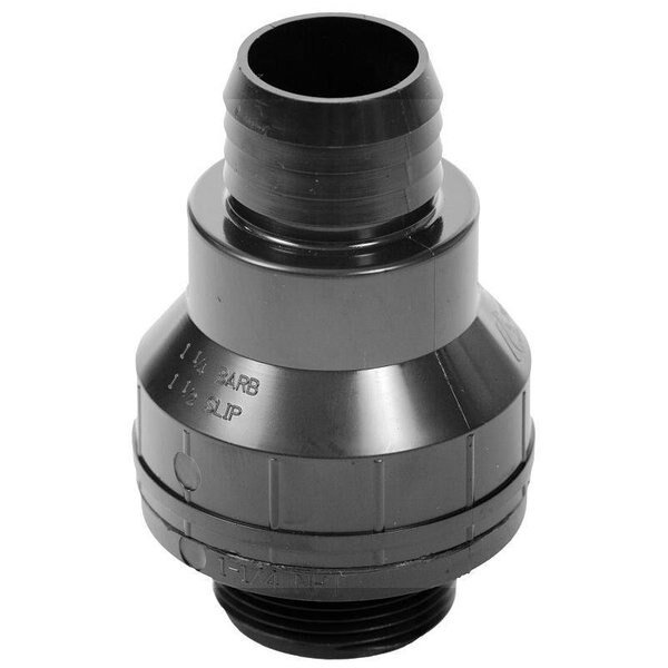 Check Valve, 112 x 114 in, MPT x Barb, ABS Body, Superior Pump, Mfr#: 99507/SC125B