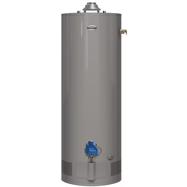 Essential Series Gas Water Heater, Natural Gas, 29 gal Tank, 52 gph, 32000 Btuhr BTU, Richmond, Mfr#: 6G30-32F3