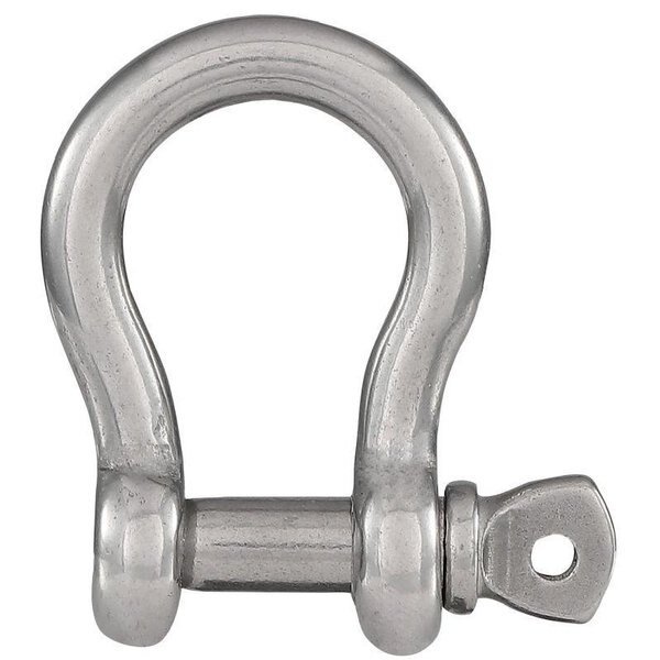 Anchor Shackle, 316 in Trade, 650 lb Working Load, 316 in Dia Wire, 316 Grade, National Hardware, Mfr#: N100-347