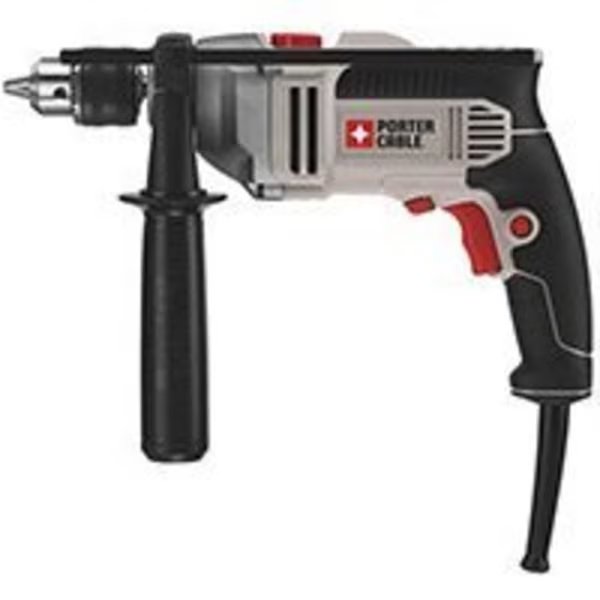 PORTER-CABLE PCE141 Hammer Drill, 1/2 in Chuck, Metal/Plastic, Porter-Cable, Mfr#: PCE141