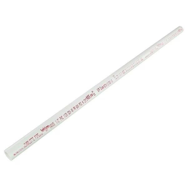 Charlotte Pipe Pipe, 12 in, 2 ft L, SCH 40 Schedule, PVC, White, Genova, Mfr#: PVC 04005 0200R