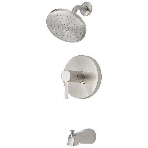 TubShower, Fixed Mount Showerhead, 175 gpm Showerhead, 1 Spray Settings, Zinc Tub Spout, Boston Harbor, Mfr#: F1A1F507NP