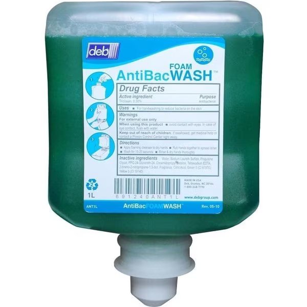 Hand Soap, Creamy Foam, Green, Pleasant, 1 L, North American Paper, Mfr#: ANT1L