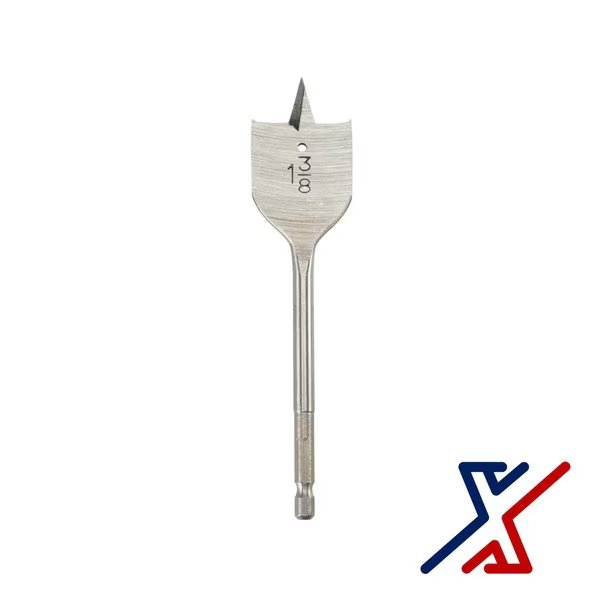 1-3/8 in. x 6 in. Long Spade Bit / Paddle Bit / Wood Bit 90 Bits by X1 Tools, X1 Tools, Mfr#: X1E-CON-BIT-SPA-2138x90