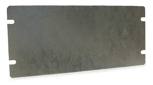 Electrical Box Cover, Square Box Type, 2 Gang(s), Rectangular, Galvanized Steel, Blank Cover, Raco, Mfr#: 844