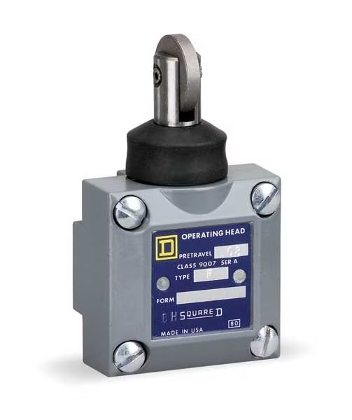 Lmt Switch Head, Rllr Plungr, Side, 1.16 In, Telemecanique Sensors, Mfr#: 9007F