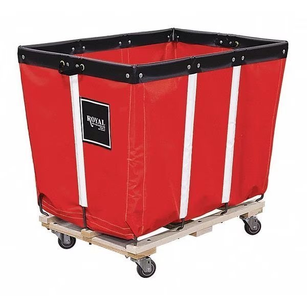 Basket Truck, 16 Bu. Cap., Red, 40 In. L, Royal Basket Trucks, Mfr#: G16-RRW-PMA-3UNN