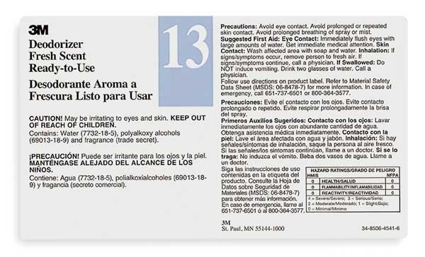 Secondary Label, Black, Blue/White, PK12, Tolco, Mfr#: 340413