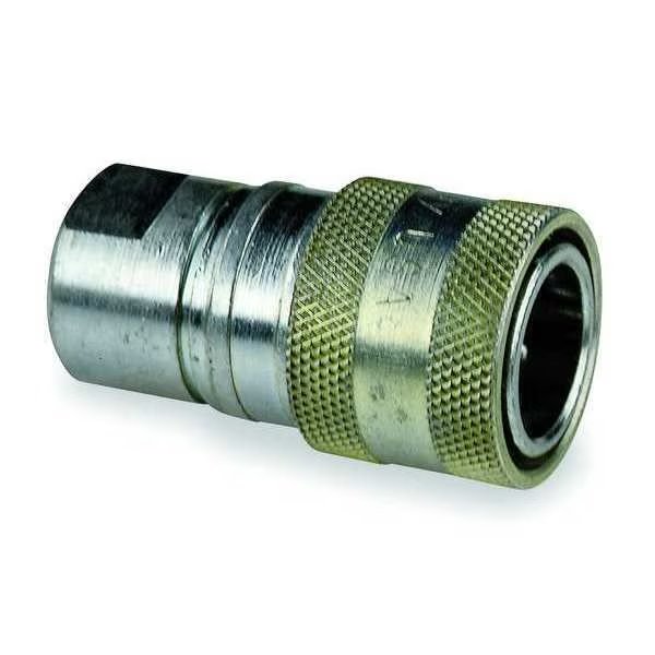 Hydraulic Quick Connect Hose Coupling, Steel Body, Push-to-Connect Lock, 1"-11-1/2 Thread Size, Safeway Hydraulics, Mfr#: S25-8P