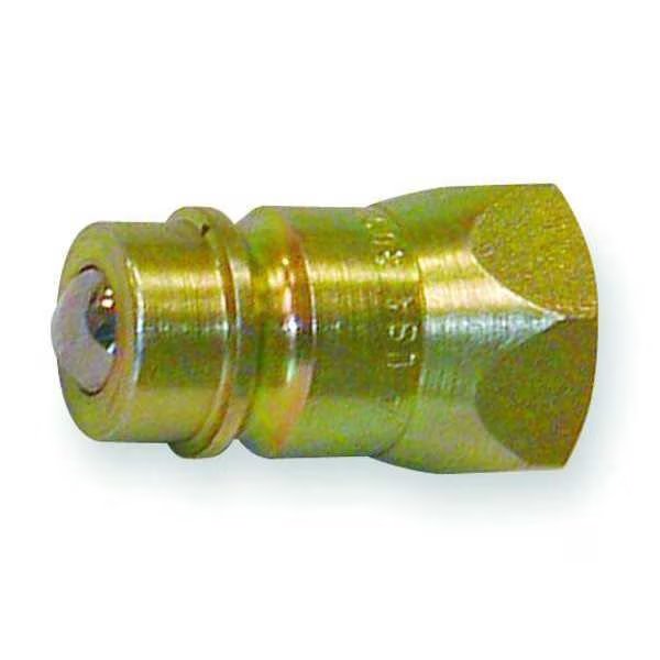 Hydraulic Quick Connect Hose Coupling, Steel Body, Push-to-Connect Lock, 3/4"-14 Thread Size, Safeway Hydraulics, Mfr#: S21F-6