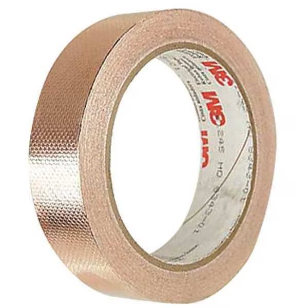 Foil Tape, 3/4 In. x 18 Yd., Copper, PK12, 3M, Mfr#: 1245 3/4X18