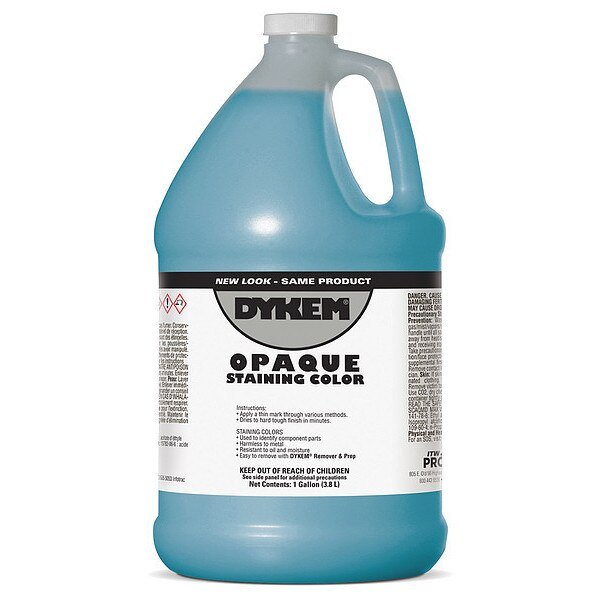 Opaque Staining Color, Gallon, Lite Blue, Dykem, Mfr#: 81725