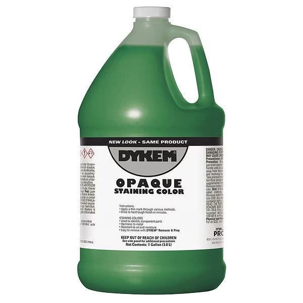 Opaque Staining Color, Gallon, Dark Green, Dykem, Mfr#: 81706