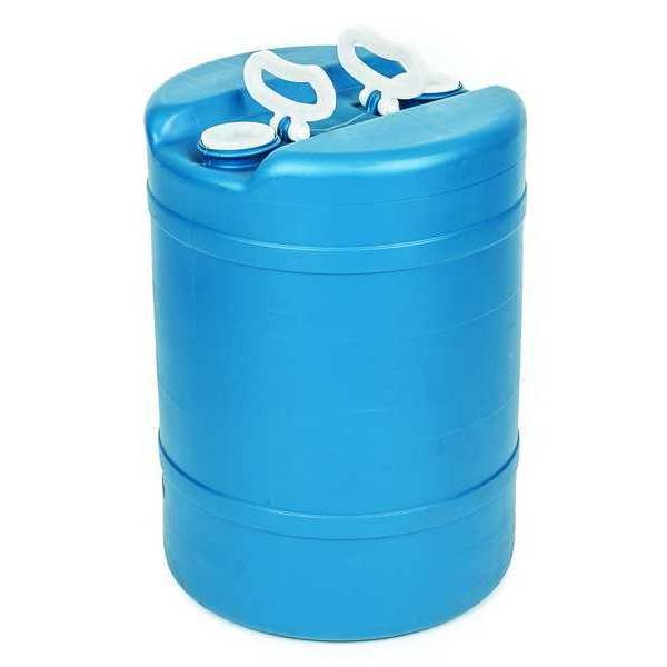 Closed Head Transport Drum, Polyethylene, 15 gal, Unlined, Blue, EnjoyTool Select, Mfr#: POLY15THBL-DH