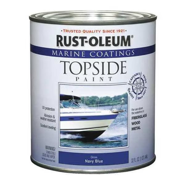 Topside Paint, Navy Blue, Alkyd, Rust-Oleum, Mfr#: 207002