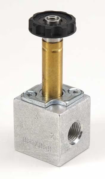 Solenoid Air Control Valve, 1/4 In, 3-Way, Aro, Mfr#: CAT66P-000-N