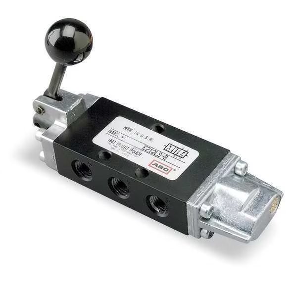 Manual Air Control Valve, 4-Way, 1/4in NPT, Aro, Mfr#: E212LS