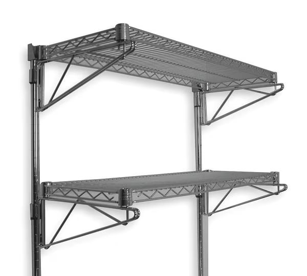 Steel Wire Wall Shelving, 18