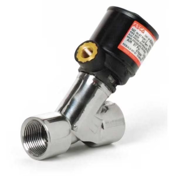 RedHat Angle Body Piston Valve, SS, NC, 1/2 In, Asco, Mfr#: 8290A792