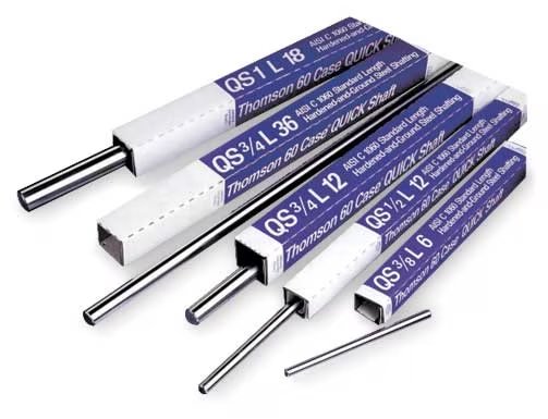 Shaft, Carbon Steel, 1.500 In D, 36 In, Thomson, Mfr#: QSCP 1 1/2 L 36