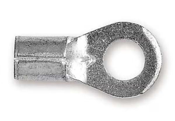 6 AWG Non-Insulated Ring Terminal 3/8" Stud PK200, 3M, Mfr#: M6-38RK