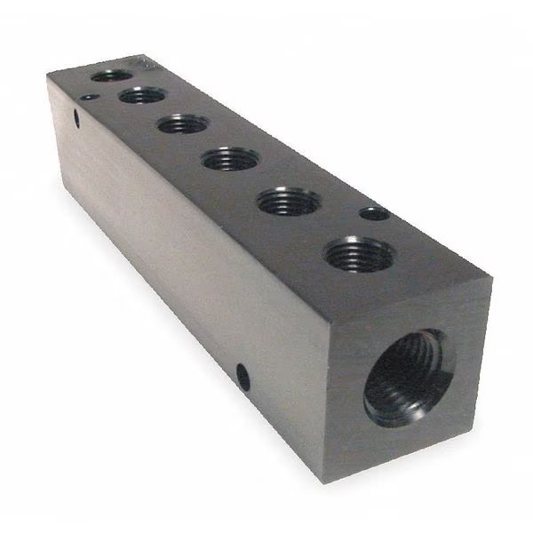 Manifold, Metal, NPT, 9-1/8 In. L, Pneumadyne, Mfr#: M35-375-6