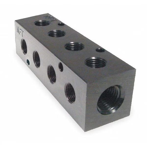 Manifold, 90, Metal, NPT, 1/2 In., Pneumadyne, Mfr#: M30-375-4-90