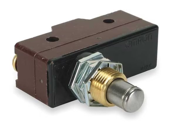 Industrial Snap Action Switch, Panel Mount, Plunger Actuator, SPDT, Omron, Mfr#: X-10GQ-B