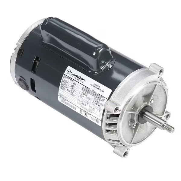 Mtr, Cap St, 1 HP, 3450,115/230, 56J, ODP, Marathon Motors, Mfr#: 5KC39RN45X