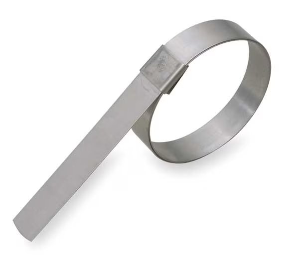Band Clamp, SS, Min.Dia. 3/4 In., PK10, Band-It, Mfr#: GRP10S