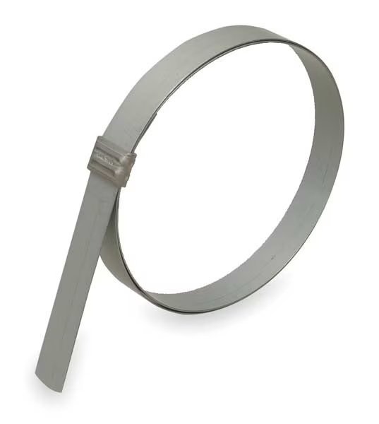 Band Clamp, Galv. CS, Min.Dia. 1-3/4", PK16, Band-It, Mfr#: GRS315
