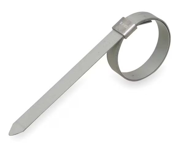 Band Clamp, Galv. CS, Min.Dia.9/16In., PK24, Band-It, Mfr#: GRS302