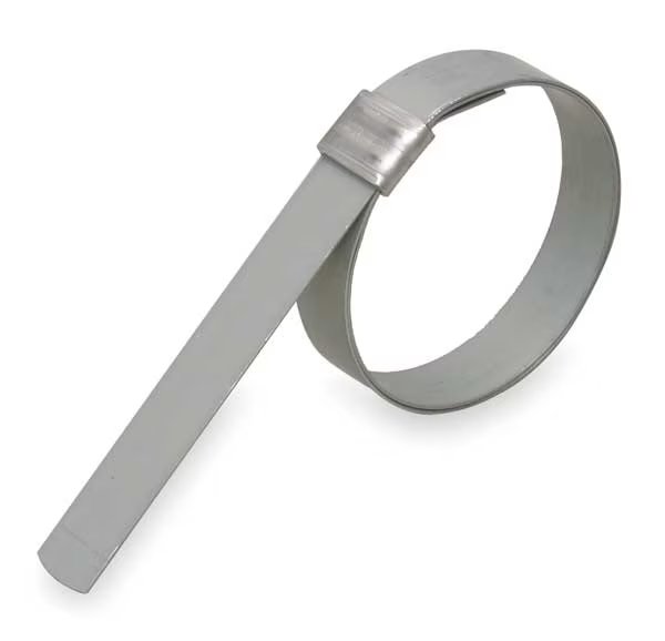 Band Clamp, Galv. CS, Min.Dia. 1-1/4", PK24, Band-It, Mfr#: GRS309