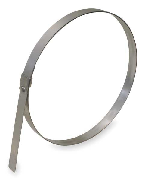 Band Clamp, SS, Min.Dia. 1-3/4 In., PK12, Band-It, Mfr#: GRUL219