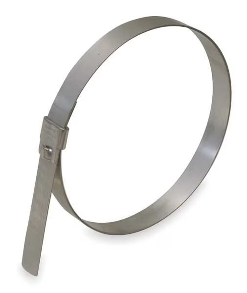 Band Clamp, SS, Min.Dia. 1-3/4 In., PK12, Band-It, Mfr#: GRUL218