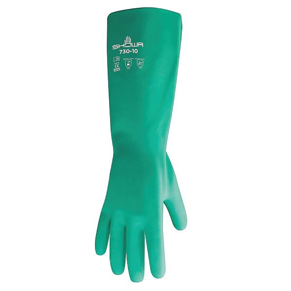 Chemical Resistant Glove, 15 mil, Sz 6, PR, Showa, Mfr#: 730-06