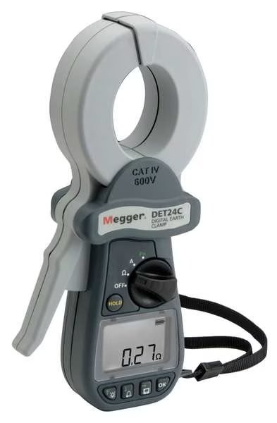 Clamp On Earth Resistance Tster, 1500 Ohm, Megger, Mfr#: DET14C