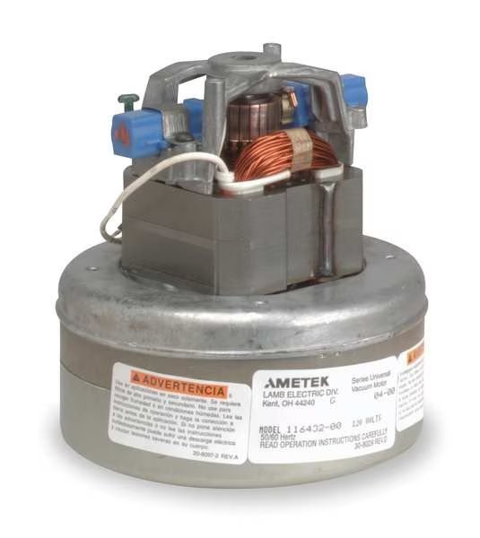 Vacuum Mtr/Blwr, Thru-Flow, 2 Stge, 1 Spd, Ametek, Mfr#: 115737