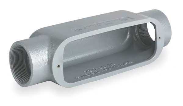 Conduit Outlet Body, Iron, C, 3/4 In., Color: Gray, Killark, Mfr#: OC-2M
