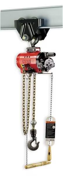 Air Chain Hoist, 1100 lb. Cap., 10 ft. Lft, Ingersoll-Rand, Mfr#: 7756E-1DA10-C6S