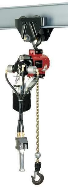 Air Chain Hoist, 550 lb. Cap., 10 ft. Lift, Ingersoll-Rand, Mfr#: 7718E-2DA10-C6S
