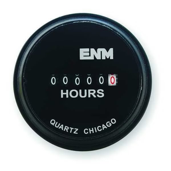 DC Hour Meter, Electrical, 2.31 in, Round, Enm, Mfr#: T40A45