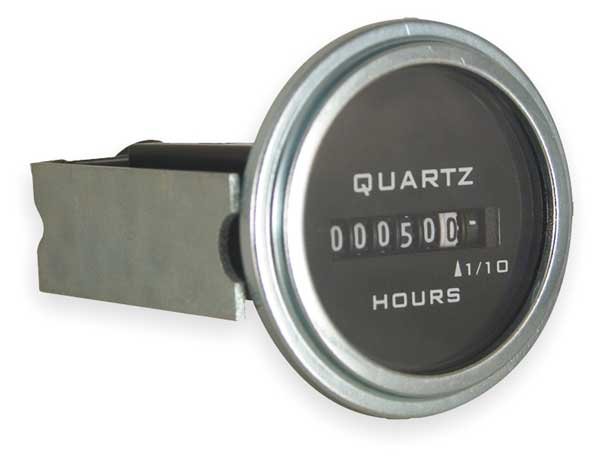 Hour Meter, Electrical, Round, 10-80VDC, Trumeter, Mfr#: 732-0023