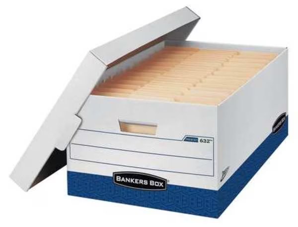 Banker Box, Lgl, 800Lb, Wht/Blu, PK12, Bankers Box, Mfr#: 0063201