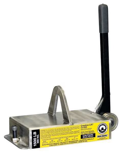 Lifting Magnet, 2200 lb Cap, 15 In OAL, Mag-Mate, Mfr#: CL2200