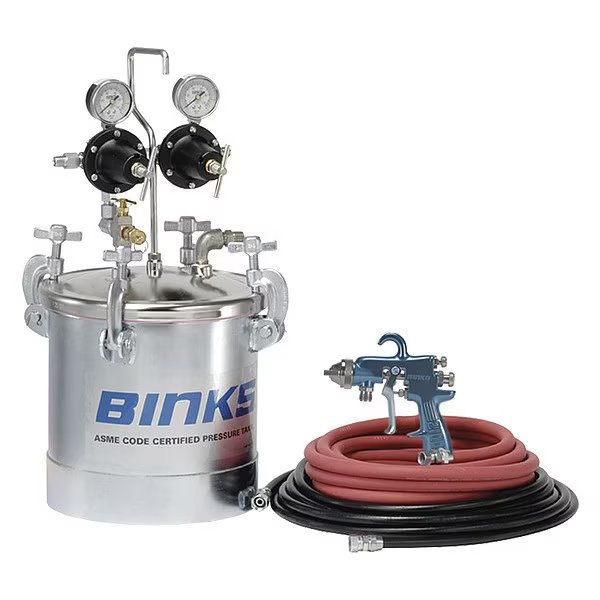 Pressure Tank Outfit, 2.8 G, Binks, Mfr#: 98C-357