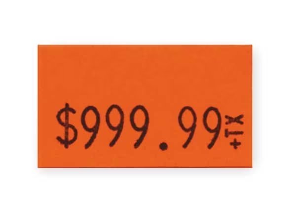 Pricing Label Kit, 1-Line, Red, PK3, Garvey, Mfr#: 90945