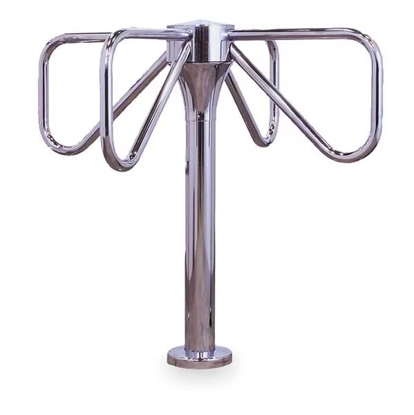 4 Arm Turnstile, Mechanical, Mirror, Counter Clockwise, Turnstile, Mfr#: 1001-M